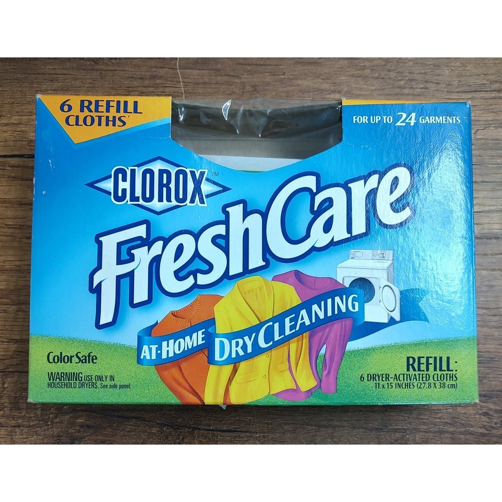 Clorox Fresh Care Dryer Activated Refill Cloths Color Safe 6 Ct New DISCONTINUED